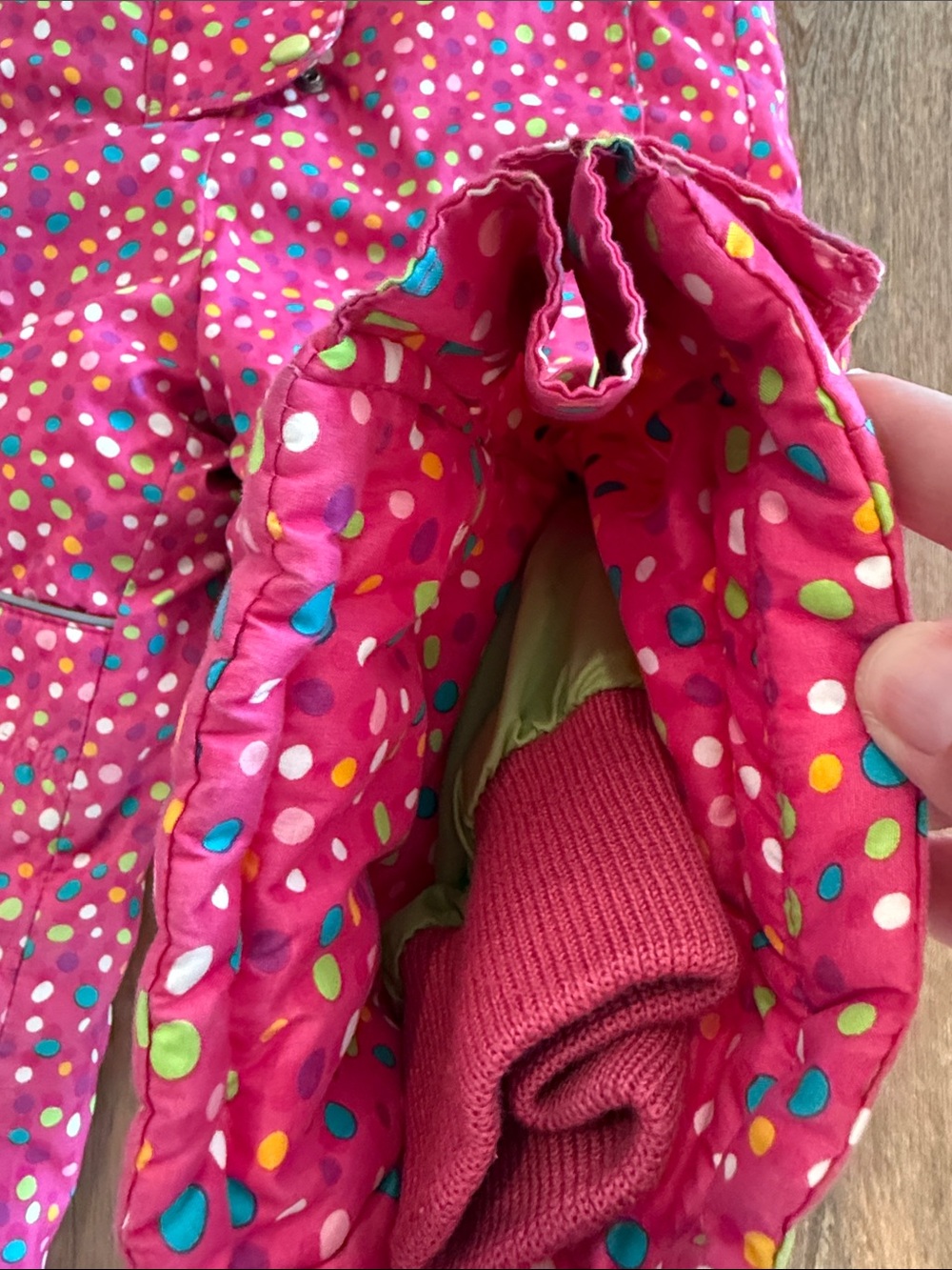 Hanna Andersson Polka Dot Snow Bibs - 110 - Picture 2 of 5